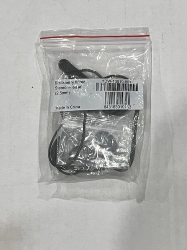 Casque/écouteurs stéréo filaire Blackberry 2,5 mm HDW-14322-001