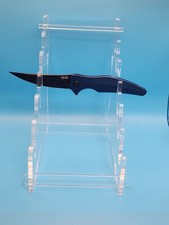 Brous Blades Sniper Knife #302/1000 D2 Steel Blue Aluminum New In Box