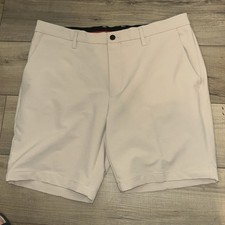 Kenneth Cole Awearness shorts Mens 40 Beige Slim Fit Performance Golf Gorpcore