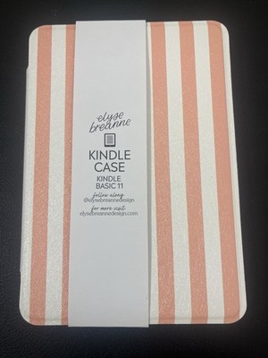 elyse breanne Kindle Basic 11 Folding Folio Case White Striped