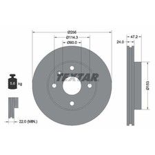 Disque de frein Daewoo LACETTI