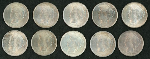 1925-P Peace Dollars Lot of 20