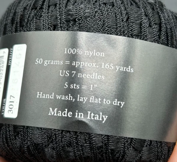 Лот из 3 черных смешивающих волокон, специальной пряжи - блестки, лента Plymouth пряжи - Изображение 4 из 4