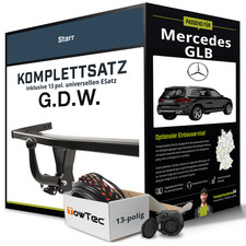 F&uuml;r MERCEDES GLB Typ X247 Anh&auml;ngerkupplung starr +eSatz 13pol uni 07.2019-jetzt