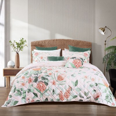 Bianca Sidney Bedspread Set Blush