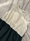 Green And White Holiday SHEIN Dress For Girls Size 9 — photo 2