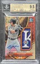 2017 Bowman Chrome Ryan O'Hearn Superfractor Auto Kansas Logo Relic 1/1 BGS-9.5