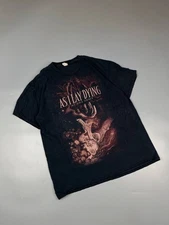 As I Lay Dying My Own Grave Shirt Metal Band European Tour 2018 Tee Men Size L