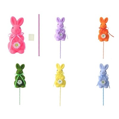 Handmade Easter Rabbit Figure Foam Fabric Home Decoration Party Supplies