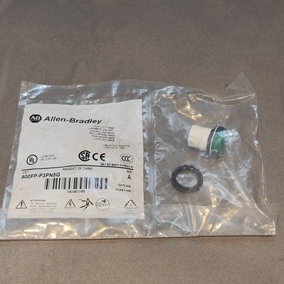 Allen Bradley 800FP-P3PN5G Pilot Light Illuminated w/ Green Diffuser