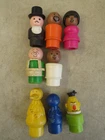 Vintage 1970's Little People Figure Lot Sesame Street Big Bird Etc