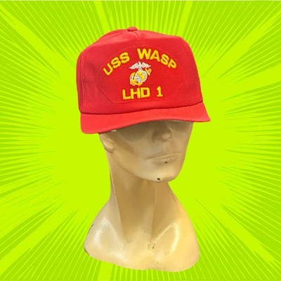 Vintage USS Wasp LHD 1 Plankowner Snapback Hat