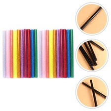 100 Pcs Resin Hot Melt Glitter Glue Sticks Colorful Adhesive for Craft 0.19 per stick