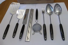Ekco Chromium Plated 7 Piece Kitchen Cooking Utensil Set Wall mount Included