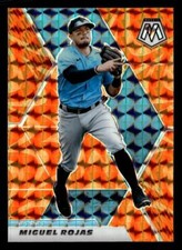2021 Panini Mosaic #72 Miguel Rojas Reactive Orange Card Miami Marlins