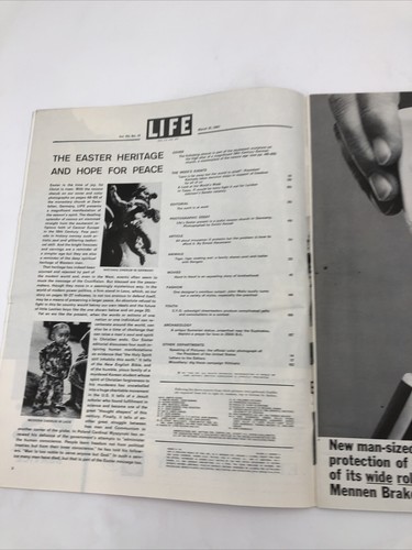 Life Magazine March 31 1961; German Church, Laos, Easter, Bengal Tiger, Texas - Picture 2 of 4