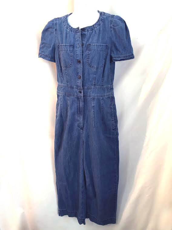 Crew Denim Wash Romper - Blue Crew Denim Wash Romper - Blue