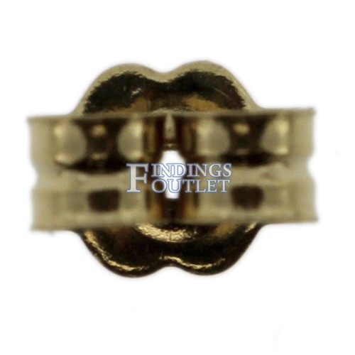 14k Yellow Gold Round Stud Earring Mounting Setting Push Back Post 4 Prong - Picture 22 of 58