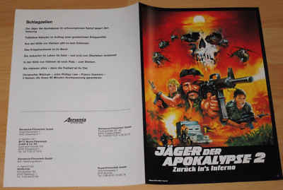 JÄGER DER APOKALYPSE 2 - ZURÜCK INS INFERNO - Werberatschlag ´86 - Chris Mitchum