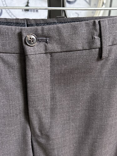 GIORGIO ARMANI BLACK LABEL men's flat front dress pants gray brown EU 52 36 x 29 - Picture 3 of 6