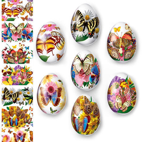 Easter Egg Wraps for 7 Hen Eggs Heat Shrink Sleeve Decoration Sticker Pysanka - Picture 29 of 41