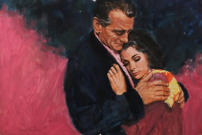 Marshall Dawson Mark Miller Magazine Story Original Gouache Signed Art Painting