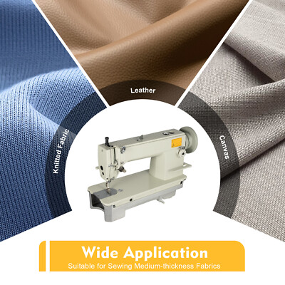 Thick Material Lockstitch Sewing Machine Leather Upholstery Winder Heavy Duty US