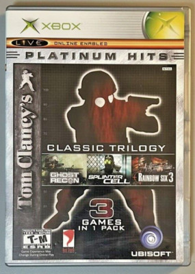 Tom Clancy's Classic Trilogy Microsoft Xbox (2004) Platinum Hits 3 Discs Manual