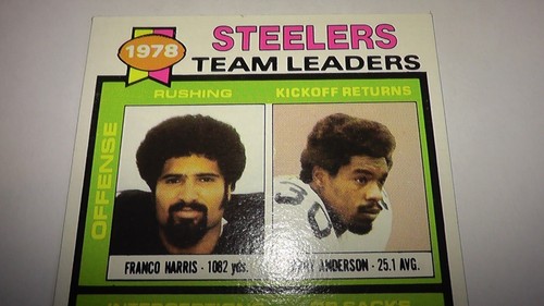 1979 Topps NFL Football Franco Harris Steelers Team Leaders Card Grade 9 #19 - Picture 3 of 6