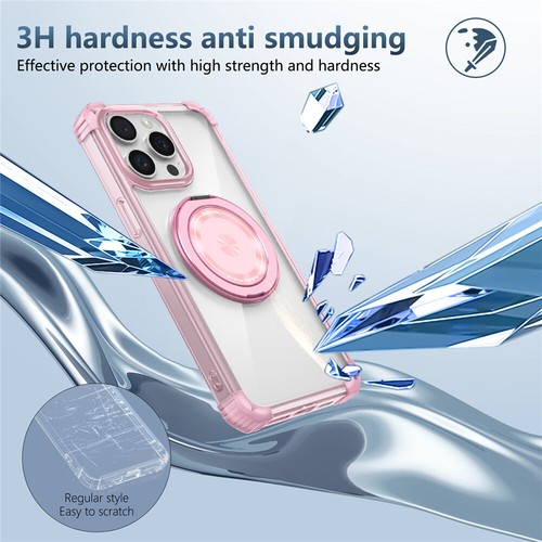 For iPhone 16 15 14 13 12 Pro Max Plus Shockproof Magnetic Case Ring Stand Cover - Picture 62 of 78