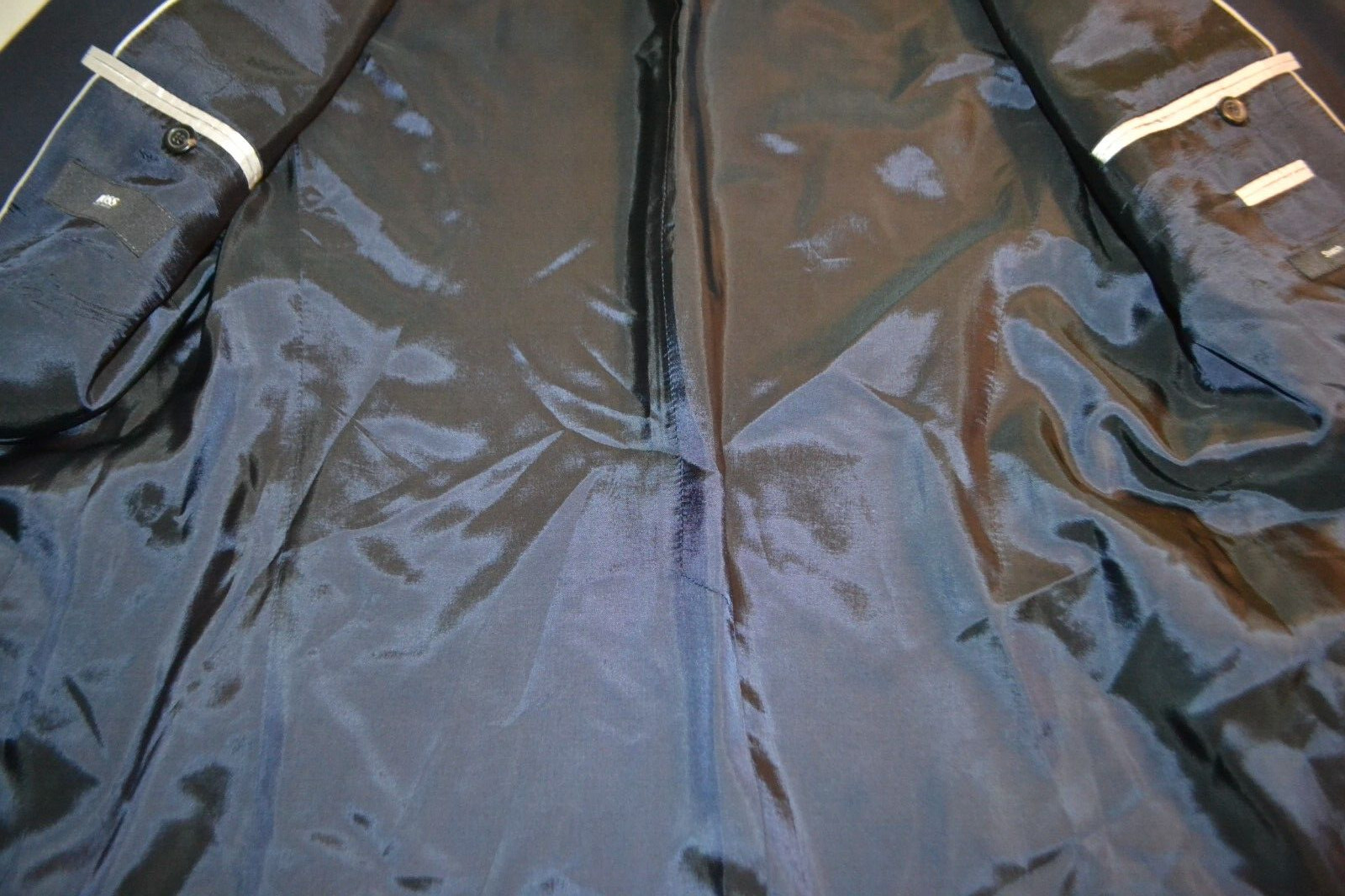 Hugo Boss Men Stretch Wool Blend Navy Blue 2 Button Sports Coat Sz 40R thumbnail 9