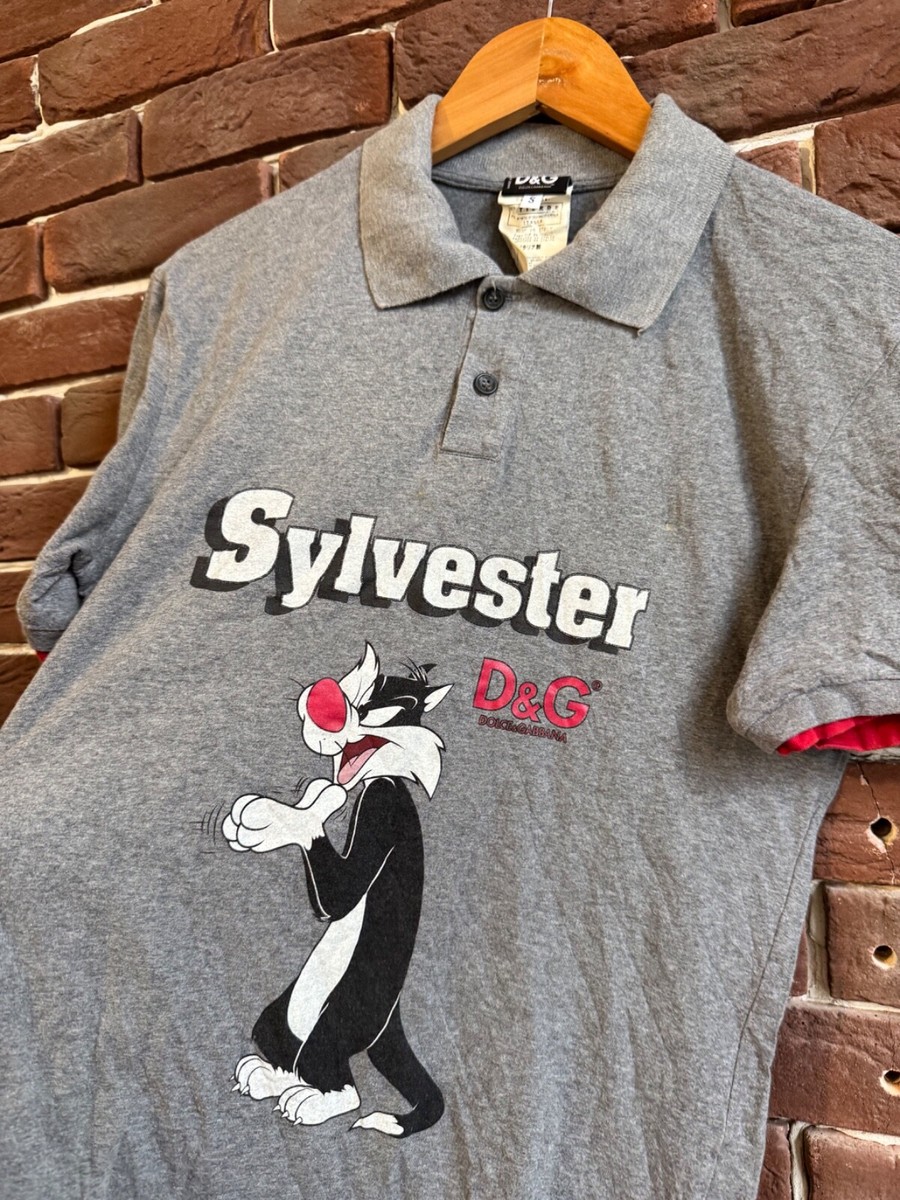 ARCHIVE OG Dolce&Gabbana Sylvester Looney Tunes Polo Tee S