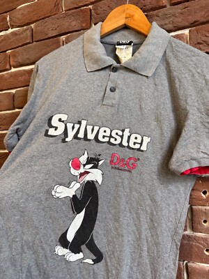 D&G Tweety Sylvester 半袖ポロシャツ Dolce & Gabbana Sylvester Polo vintage D&G shirt | eBay