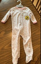 Baby Girl Infant PJ. Zip Front. 0-3 months. 100 Cotton.