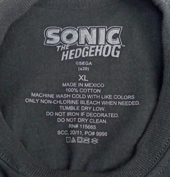 Sonic the Hedgehog Dark Gray XL 18/20 Boys T-Shirt Officially Licensed #GAMEON - Image 4 of 4