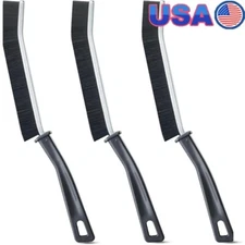Hard Bristle Crevice Cleaning Brush 3 Pack Toilet Grout Tile Narrow Gaps New