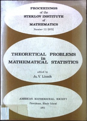 Theoretical Problems in Mathematical Statistics Proceedings of the Steklov Insti