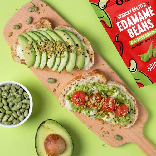 Crunchy Roasted Edamame Snacks Pack Sriracha Protien Keto Food Gluten Free As... - Picture 6 of 7