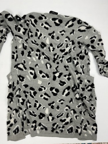 Decjuba Cardigan Button Up Mid Length Women Size M / L Grey Nylon Acrylic Blend - Picture 6 of 11