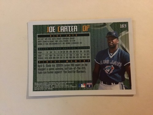 JOE CARTER Oddball Insert & Regular issue BLUE JAYS INDIANS Baseball YOU CHOOSE - Picture 300 of 308