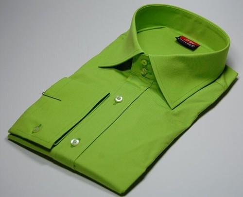 Camicia da sposa New Kent doppio bottone uomo camicia da sposa slim fit in vita - Foto 6 di 13