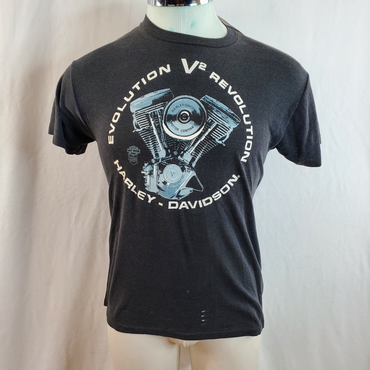Vintage 80s Harley Davidson Evolution V2 Engine Revolution