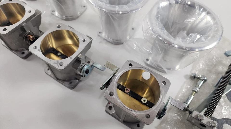 Carrocería de acelerador OBX HÁGALO USTED MISMO bocinas plenum 00-09 Honda S2000 F20C1/F22C1 4 piezas 52 mm Foto 4 de 4