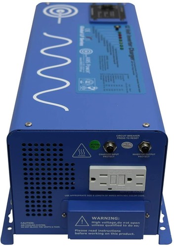 AIMS Power PICOGLF30W12V120VR 3000 W Pure Sin Inverter Charger - 12VDC to 120VAC - Picture 2 of 5