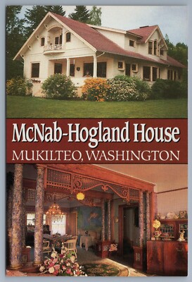 McNab Hogland House Mukilteo WA 1906 Craftsman Bungalow 1990's postcard C7