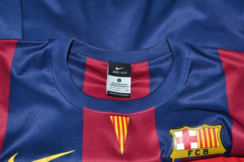 BARCELONA SPAIN 2014/2015 HOME FOOTBALL SHIRT JERSEY NIKE SIZE S BASIC - Picture 4 of 6