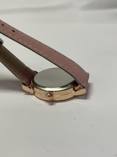 Beautiful Denton Side Page Quartz Watch Pink Band - Picture 5 of 5