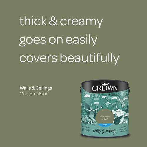 Crown Paint Matt  Emulsion Walls & Ceilings 2.5L All Colours - Picture 216 of 796