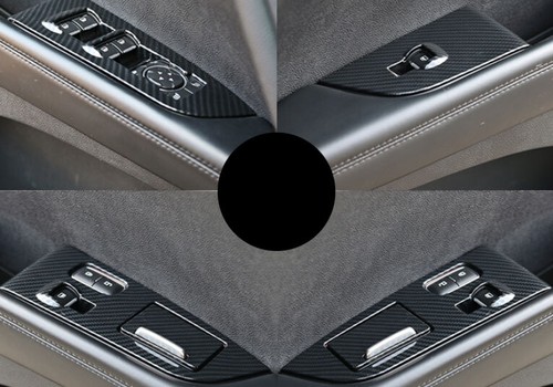 For Lincoln MKX 2016-2018 Carbon Fiber Style Window Lift Panel Switch Cover Trim - Picture 5 of 11