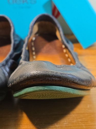 Tieks by Gavrieli Ballet Flats Womens 7 Black Leather Slip-On Shoes with Box - Picture 6 of 10
